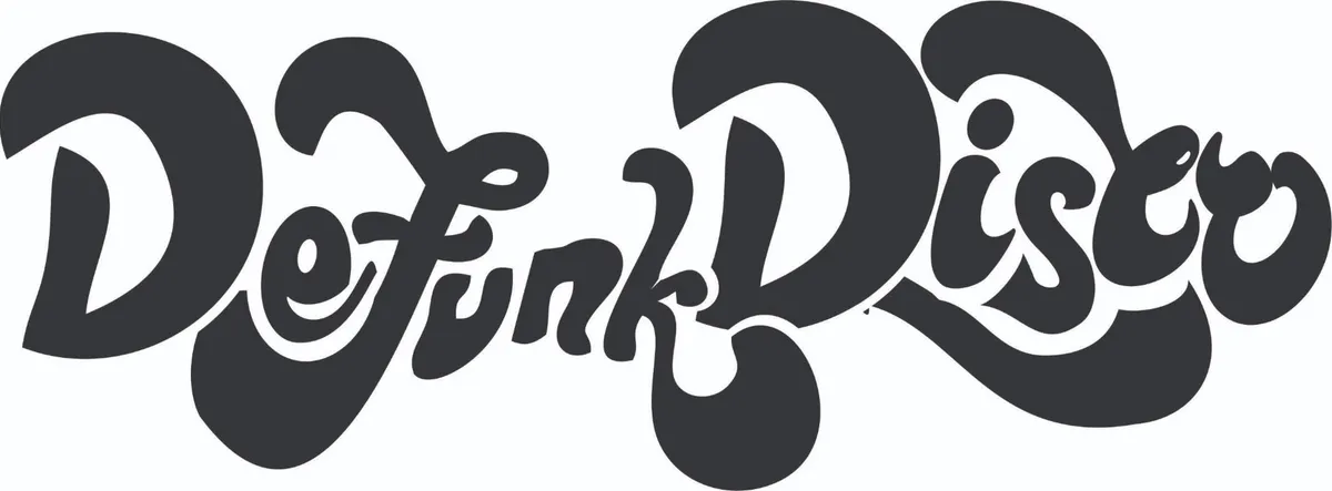 Defunk Disco wordmark in black on white.