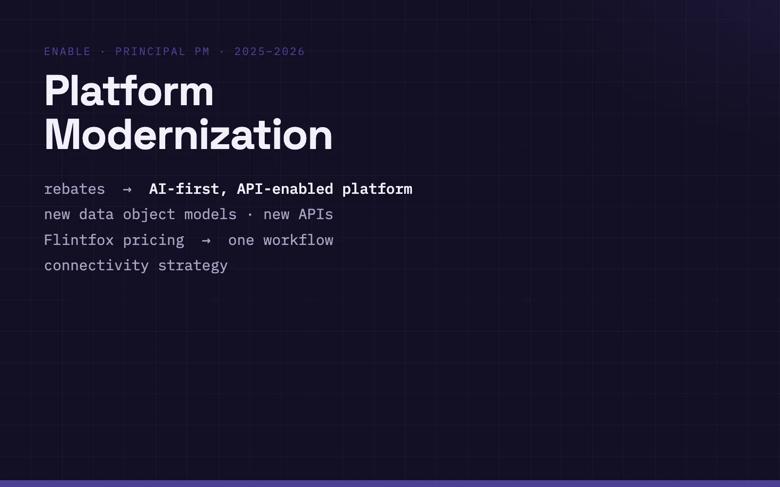 Enable Platform Modernization