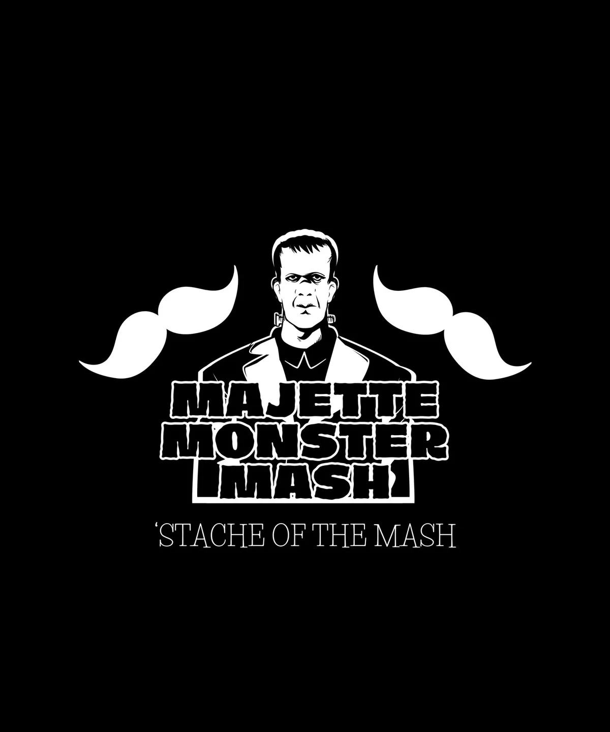 Monster Mash award with a handlebar mustache illustration reading ''Stache of the Mash'.