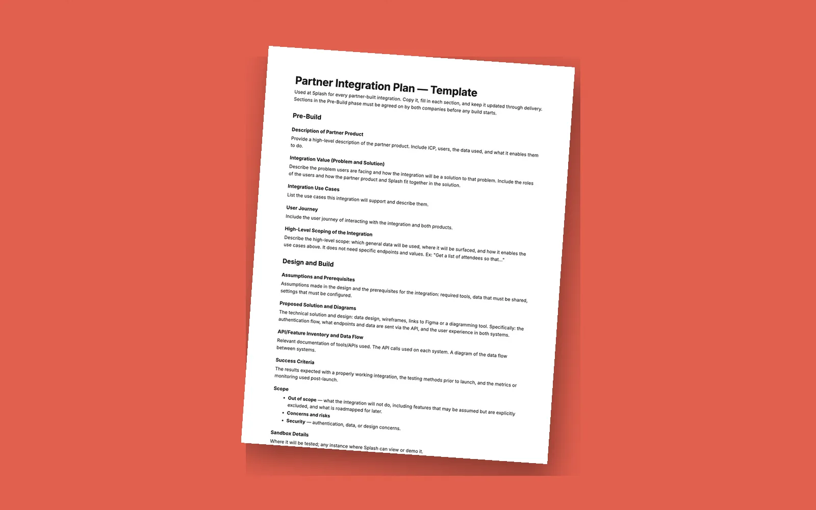 Partner Integration Plan