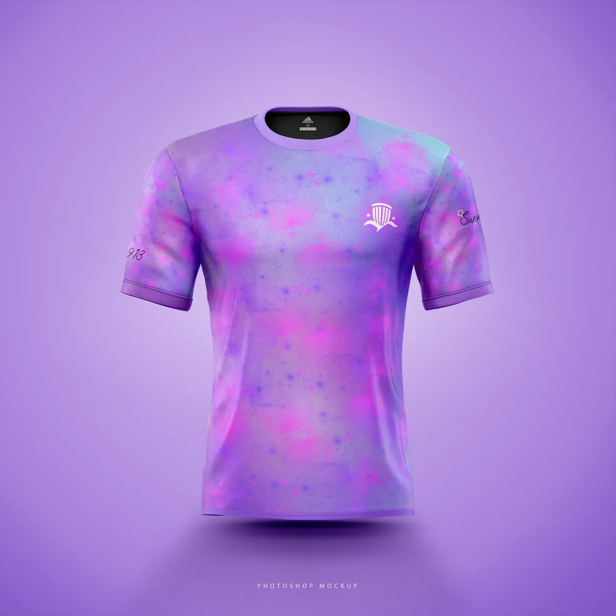 Supporter Series Violet '24 jersey: a purple, pink, and blue watercolor wash.